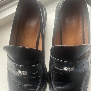 Coach heath heeled loafer